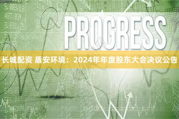 长城配资 盾安环境：2024年年度股东大会决议公告