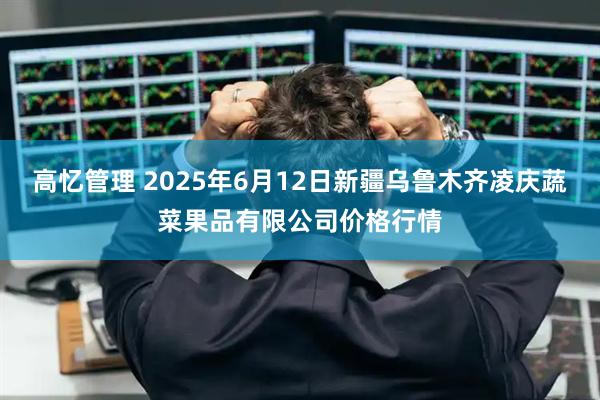 高忆管理 2025年6月12日新疆乌鲁木齐凌庆蔬菜果品有限公司价格行情